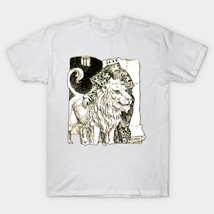 King with his pet lion T-Shirt